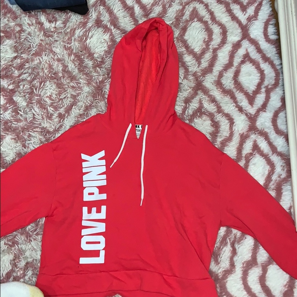 Victoria Secret Pink Red pullover sweatshirt